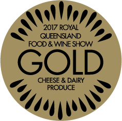2017 Royal Queensland Food & Wine Show Gold cheese & dairy produce